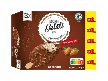 BON GELATI Almendrado de chocolate con leche