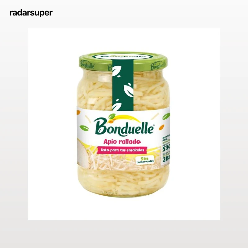 BONDUELLE Apio rallado frasco de 280 g