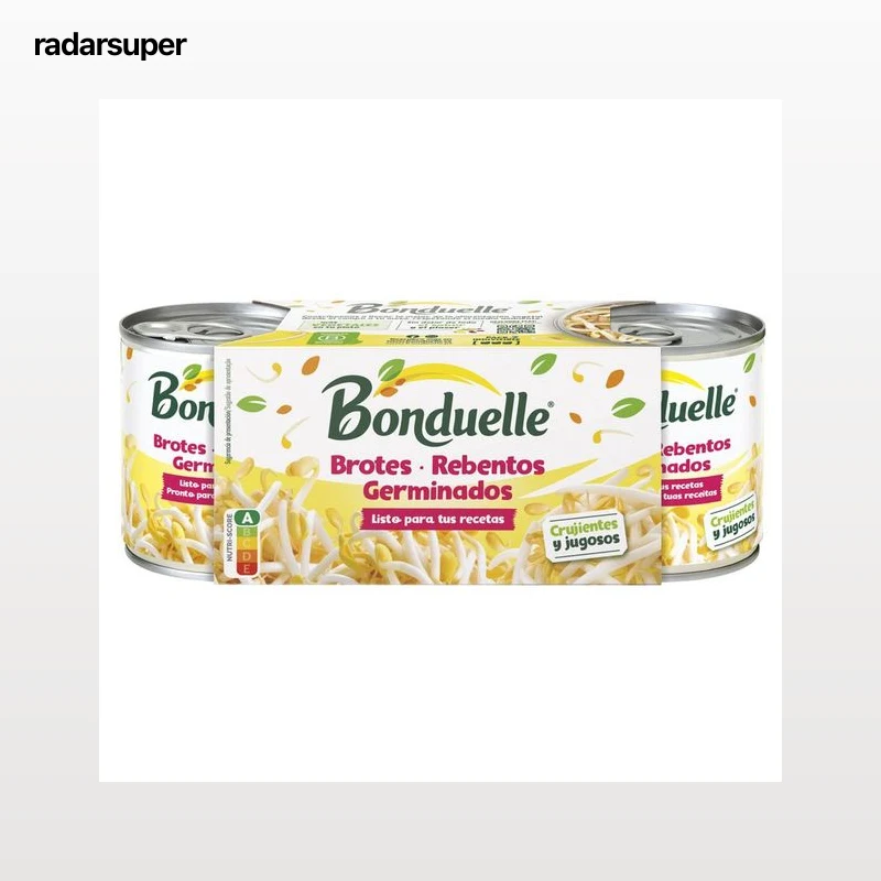 BONDUELLE Brotes de soja germinado pack 3 uds. x 90 g