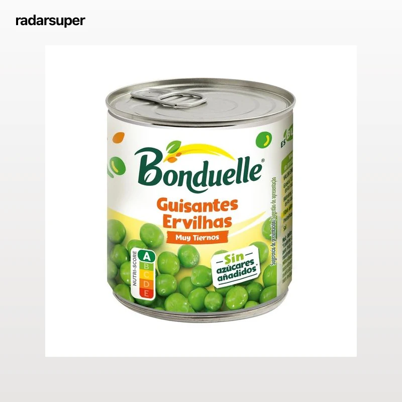 BONDUELLE Guisantes finos, sin azúcares añadidos 140 g