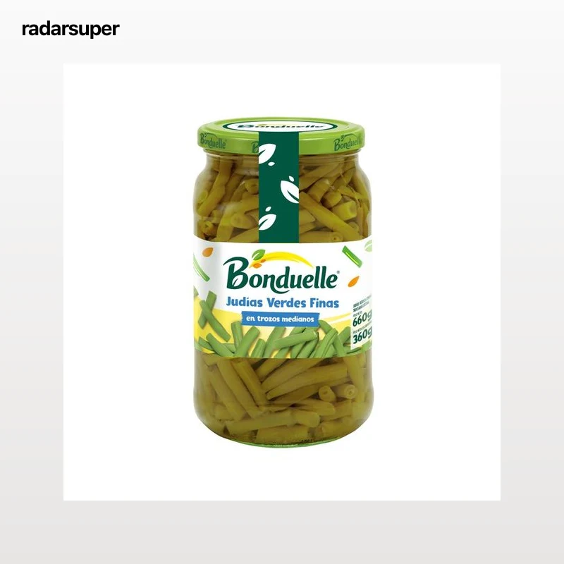 BONDUELLE Judías verdes finas troceadas frasco de 360 g