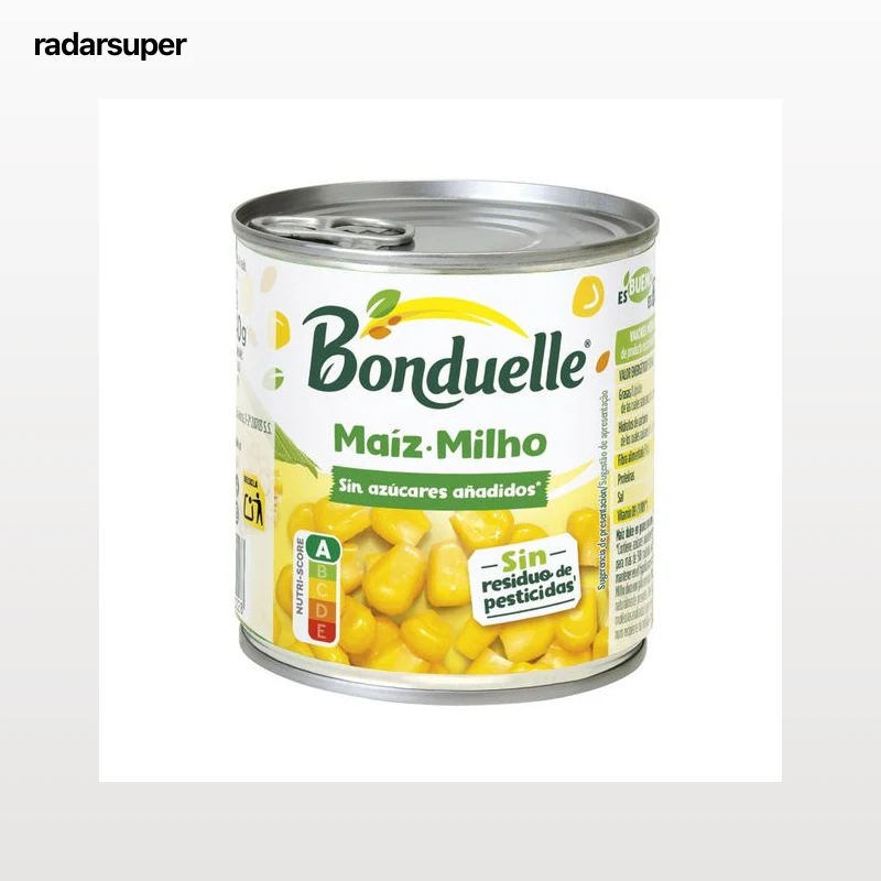 BONDUELLE Maíz dulce sin azúcares añadidos 285 g