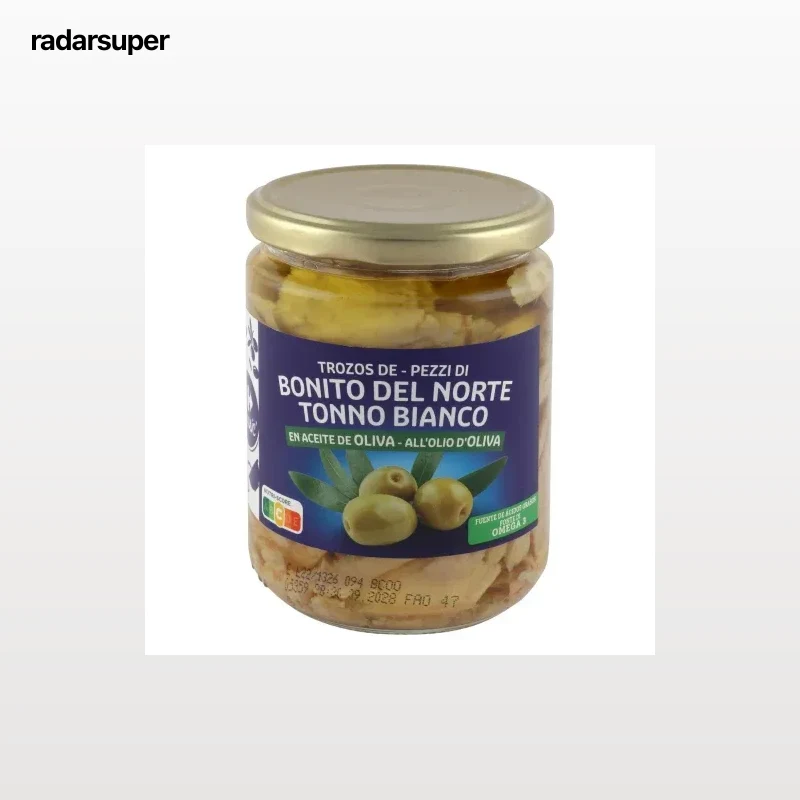 Bonito del norte en aceite de oliva Carrefour 260 g.