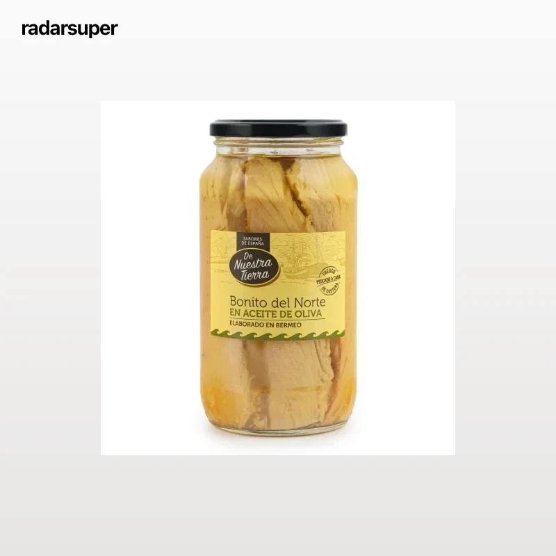Bonito del norte en aceite de oliva De Nuestra Tierra 600 g.