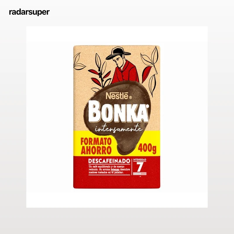 BONKA Café molido descafeinado del trópico  400 g.