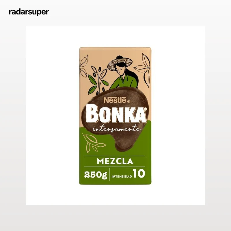 BONKA Café Molido Mezcla 70% natural 30% torrefacto 250 g.
