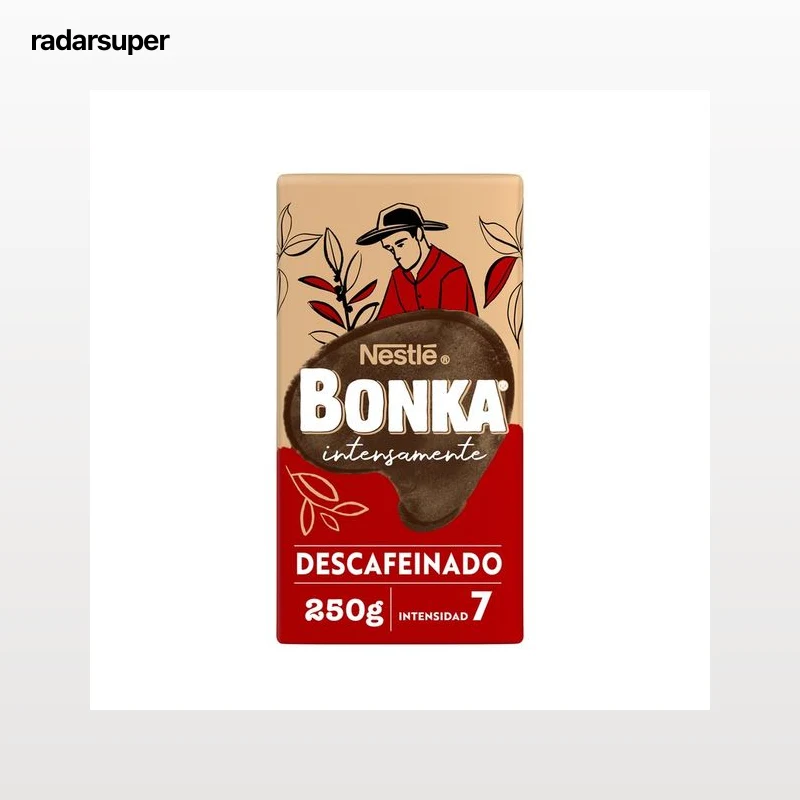 BONKA Café molido natural descafeinado 250 g.