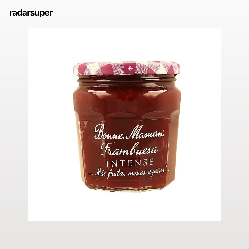 BONNE MAMAN Confitura de frambuesa reducida en azúcares 335 g.
