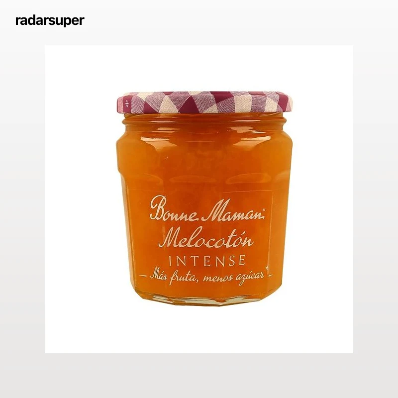BONNE MAMAN Confitura de melocotón reducida en azúcares 335 g.