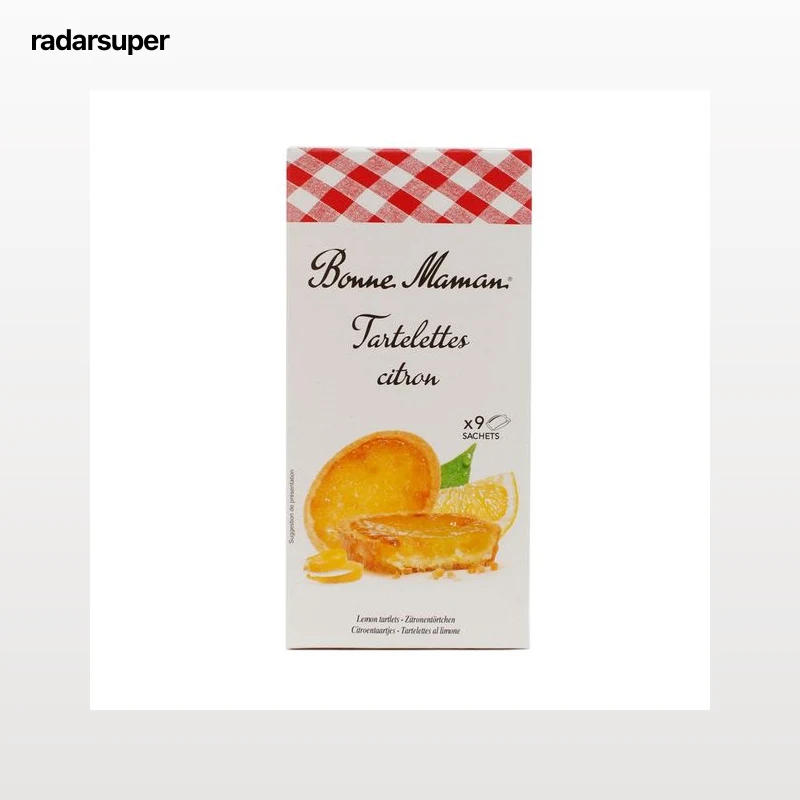 BONNE MAMAN Galletas tartaletas rellenas de limón 125 g.