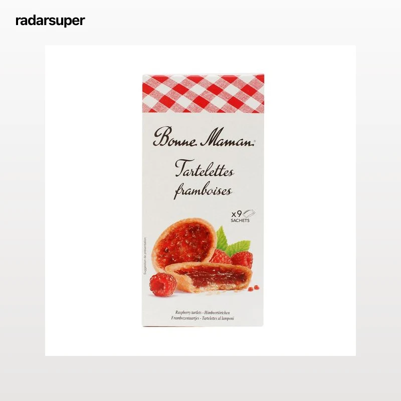 BONNE MAMAN Tartaletas rellena de frambuesa 135 g.