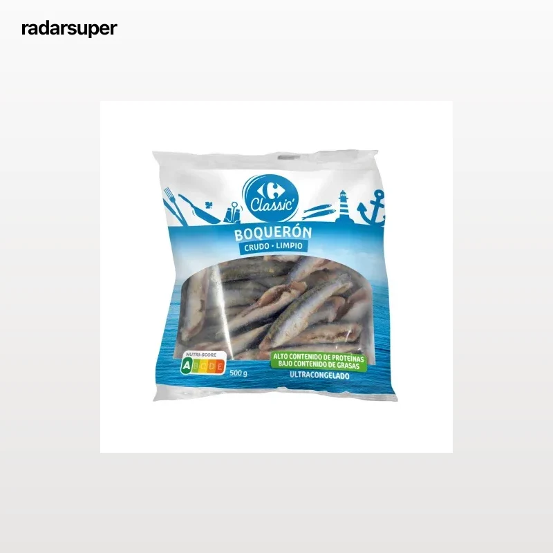 Boquerón limpio congelado Carrefour 500 g