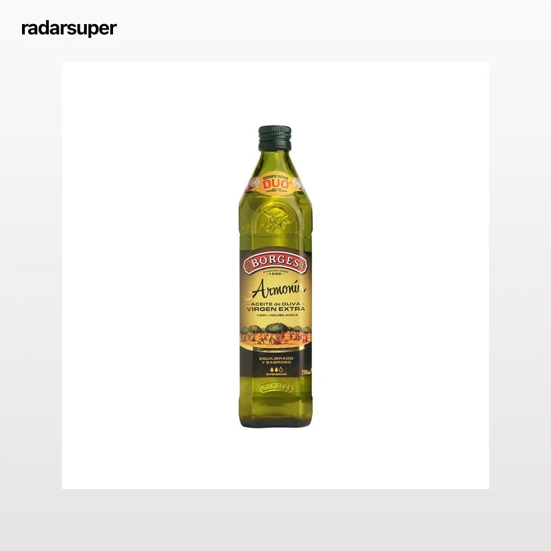 BORGES Aceite de oliva virgen extra hojiblanca botella de cristal de 750 ml.