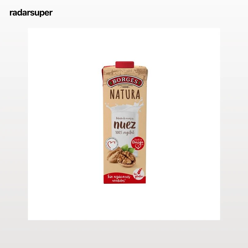 BORGES Bebida natural 100% vegetal de arroz y nueces  NATURA1 l.