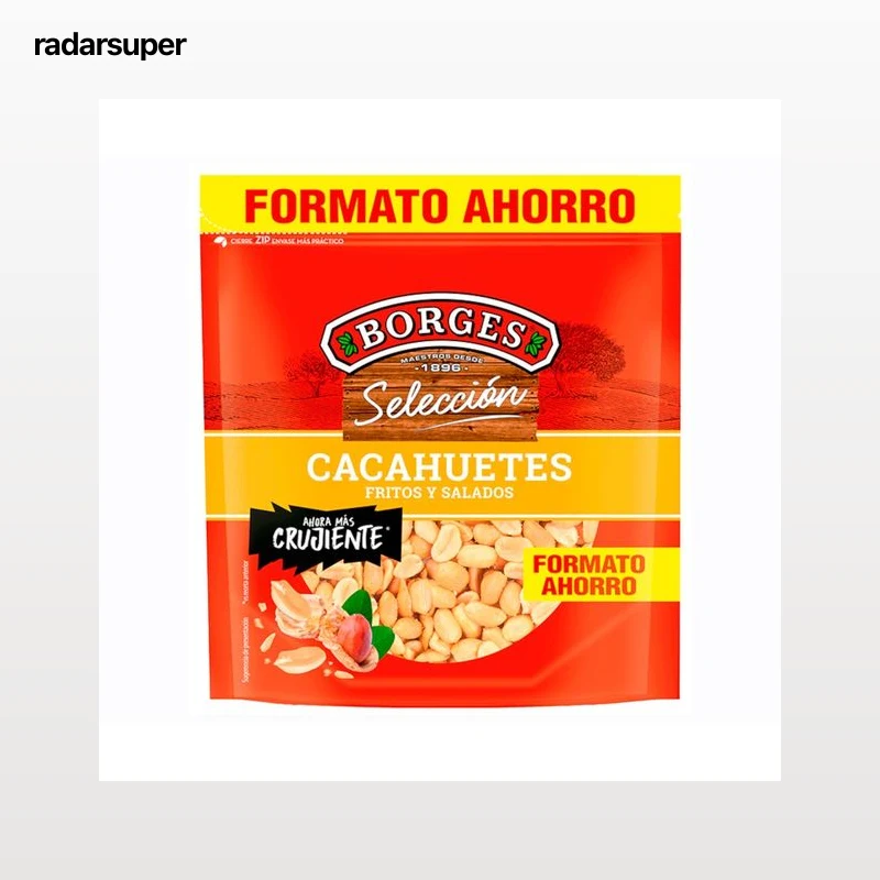 BORGES Cacahuete crujiente, frito y sal 300 gr.
