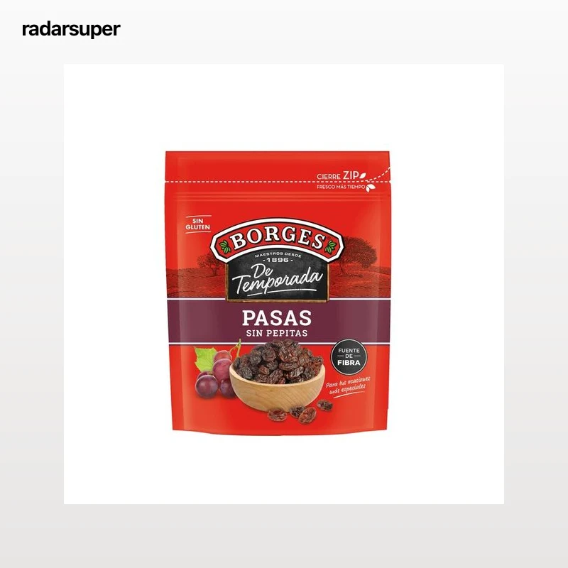 BORGES Pasas sin pepitas 250 g.