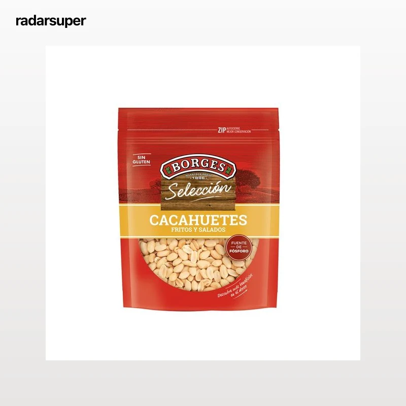 BORGES Selección Cacahuetes pelados salados y fritos 250 g.