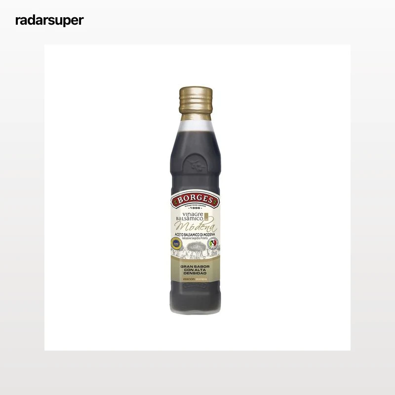 BORGES Vinagre balsámico de Módena reserva botella de 250 ml.