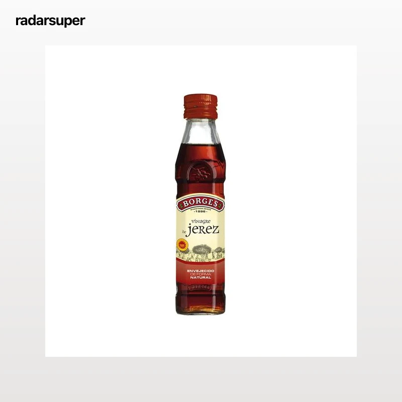 BORGES Vinagre de vino de Jerez con denominación de origen Jerez botella de 250 ml.