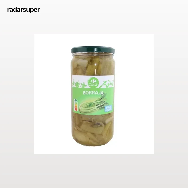 Borraja Classic Carrefour sin sal añadida 400 g.