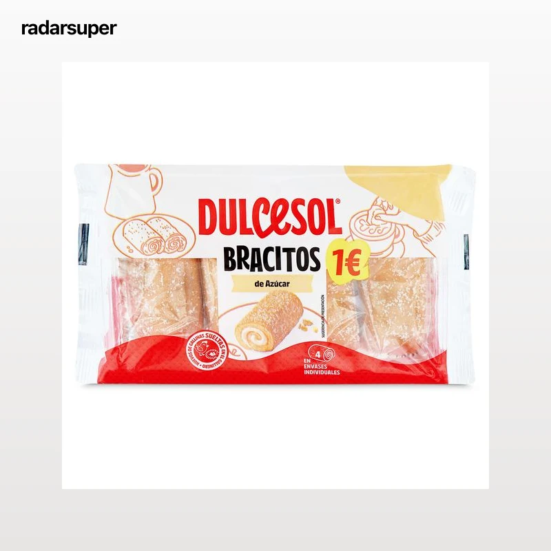 Bracitos rellenos de nata Dulcesol 120 g