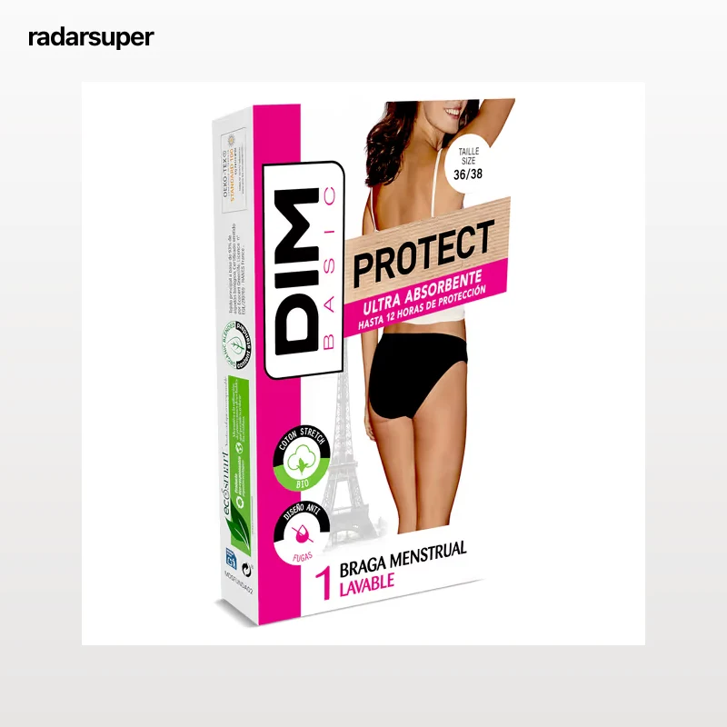 Braga menstrual lavable talla 36/38 Dim 1 unidad