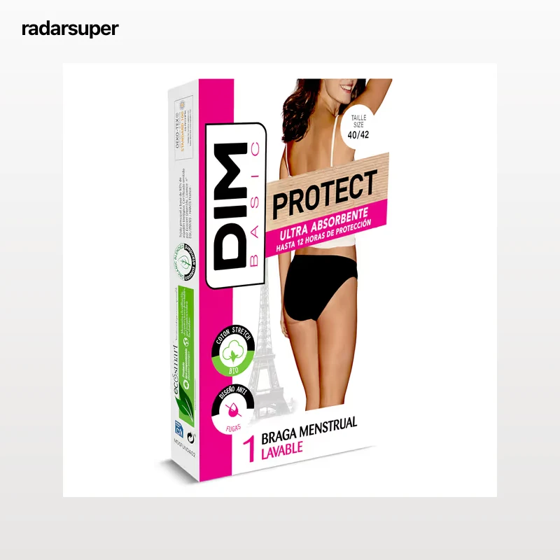 Braga menstrual lavable talla 40/42 Dim 1 unidad