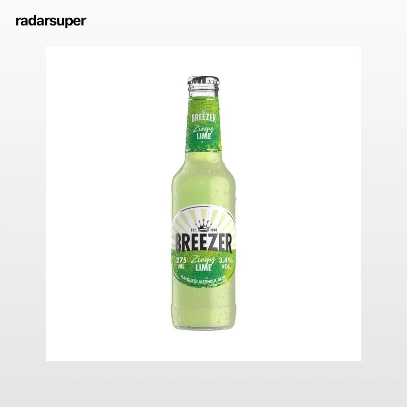 BREEZER® Combinado de ron blanco y lima botella 27,5 cl.