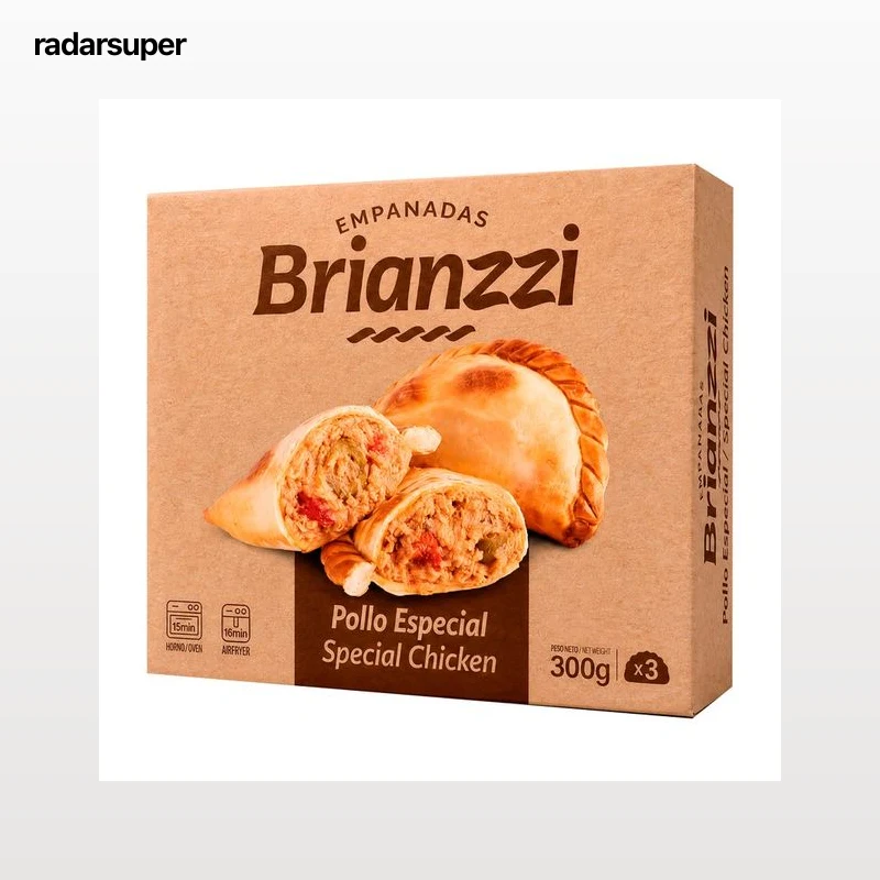 BRIANZZI Empanada argentina de pollo 3 uds. 300 g.