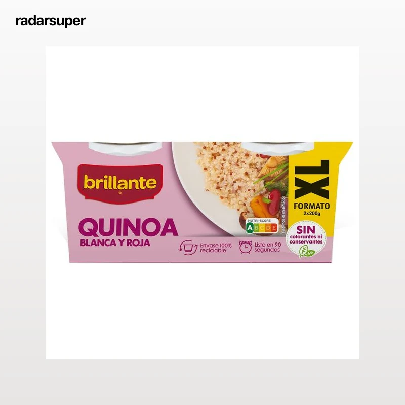 BRILLANTE Quinoa blanca y roja formato XL 400 g.