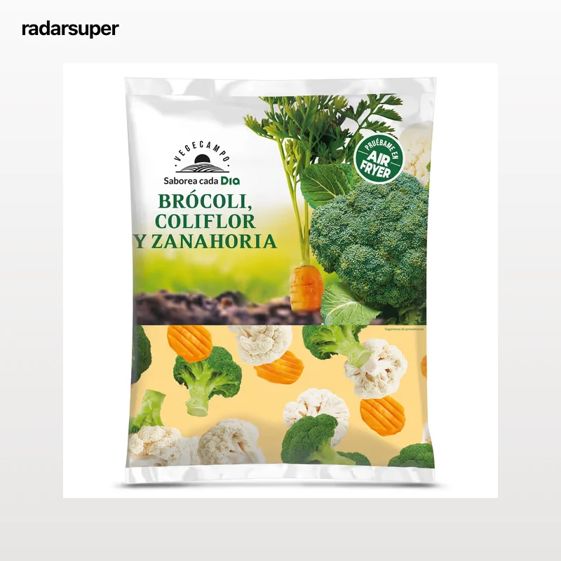 Brócoli, coliflor y zanahoria Dia Vegecampo 1 Kg