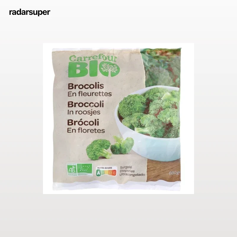 Brócoli en floretes ecológico Carrefour Bio 600 g.