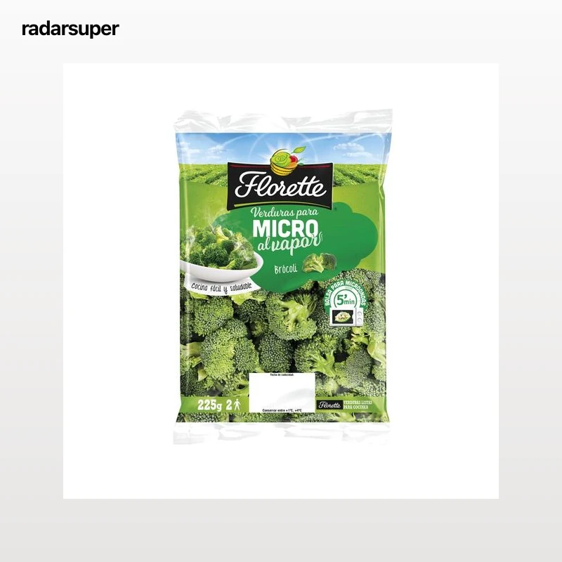 Brócoli preparado para microondas FLORETTE 225 g.