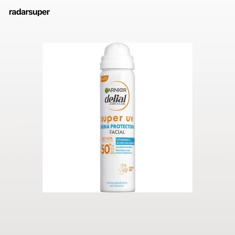 Bruma protectora facial Super UV FPS 50+ Garnier Delial 75 ml.
