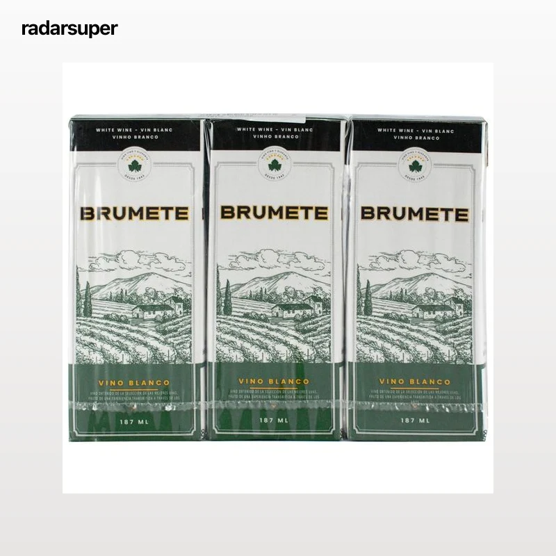 BRUMETE Vino blanco de mesa 3 x 187 ml.