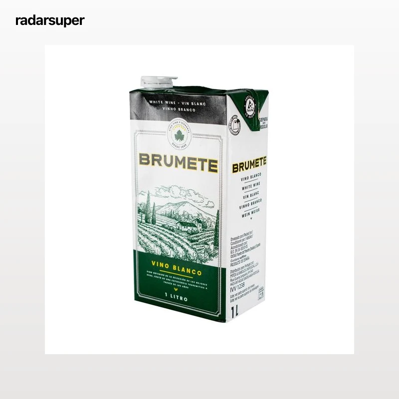 BRUMETE Vino blanco de mesa brick 1 l.