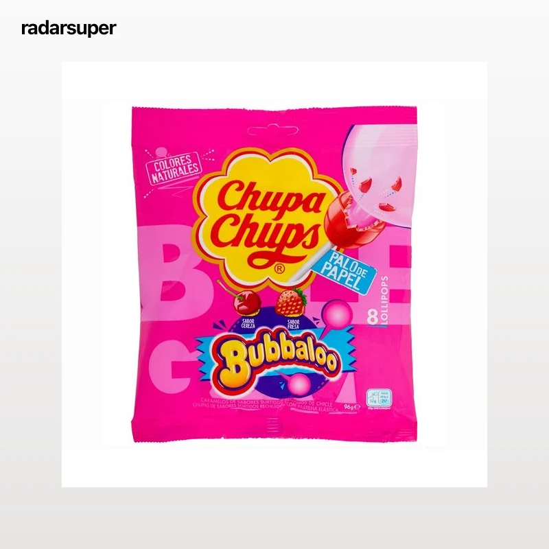 BUBBALOO Caramelo con palo 8 uds.