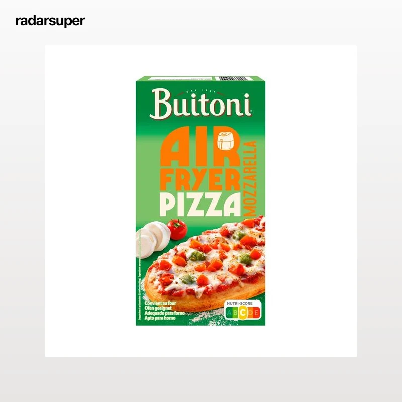 BUITONI Air fryer Pizza congelada con queso Mozzarella, especial freidora de aire 195 g.