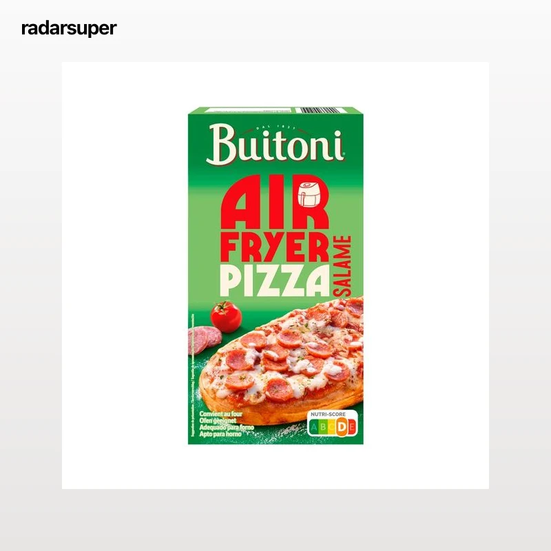 BUITONI Air fryer Pizza congelada de salami y queso, especial freidora de aire 195 g.