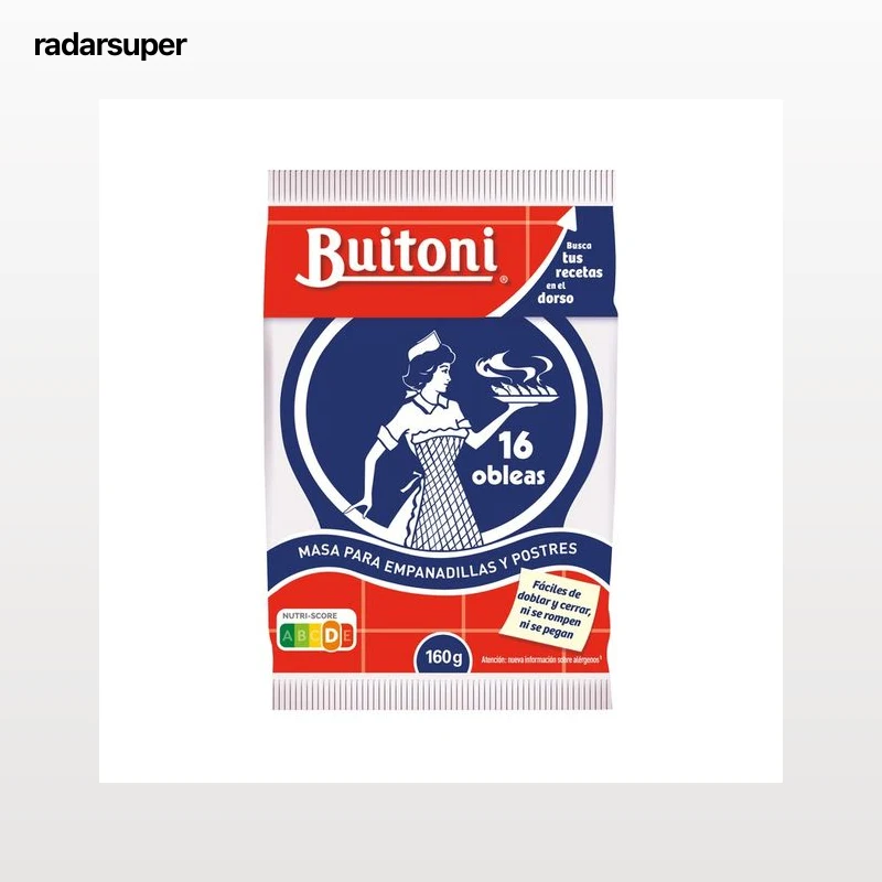 BUITONI Masa para empanadillas medianas (Obleas)160 g.