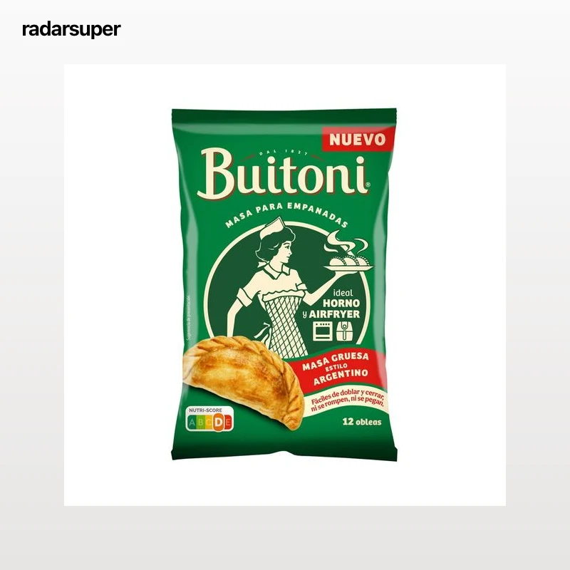 BUITONI Masa gruesa para empanadas estilo argentino (obleas) 350 g. 12 uds.