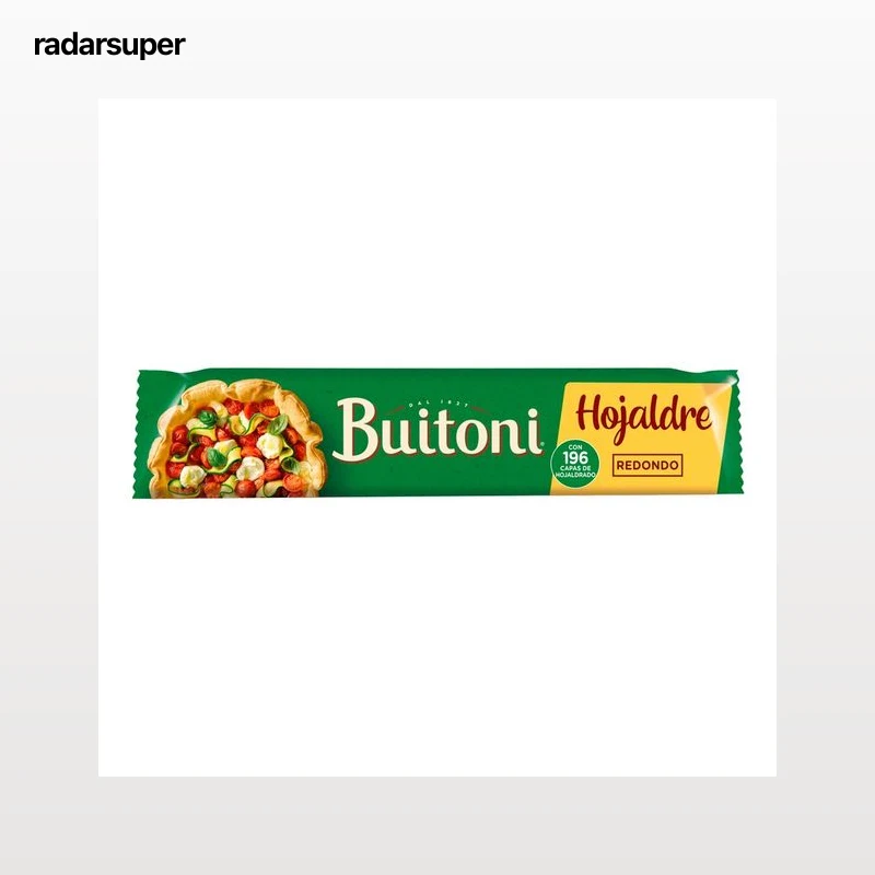 BUITONI Masa de hojaldre redonda (32 cm), de fácil manipulación y que no se rompe 230 g.