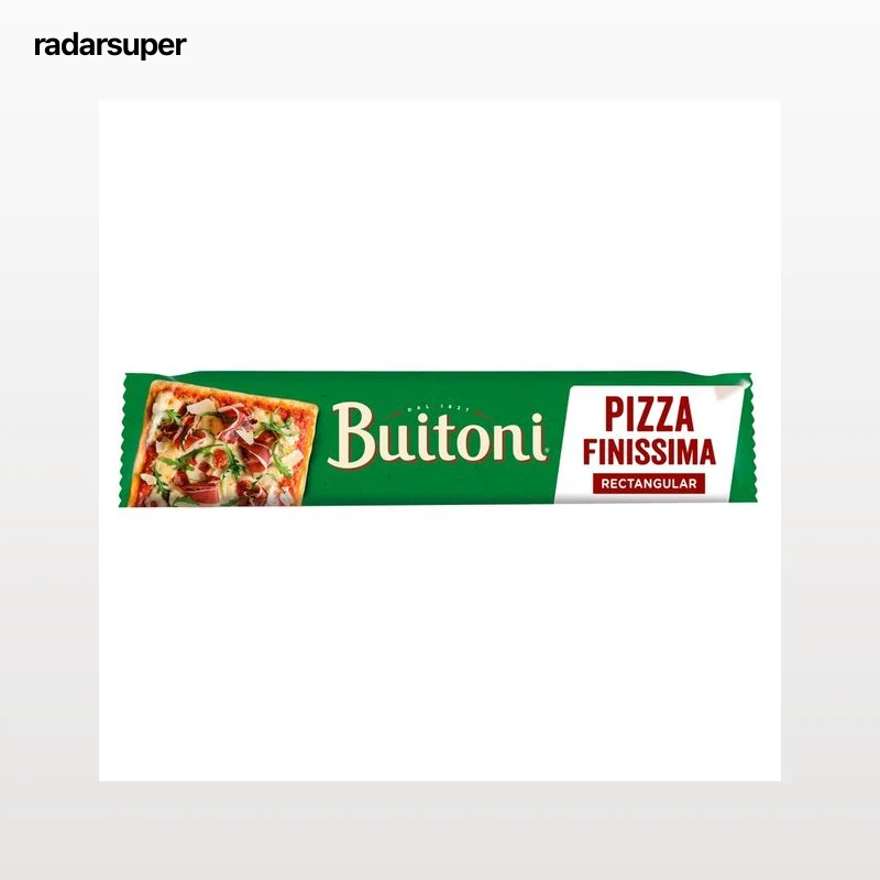 BUITONI Masa rectangular fina y crujiente, para pizza 260 g.