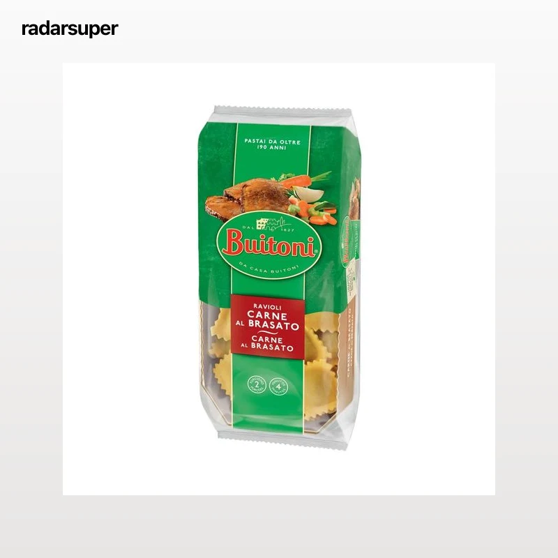 BUITONI Raviolis de pasta fresca, rellenos jugosa carne a la brasa BUITONI 230 g