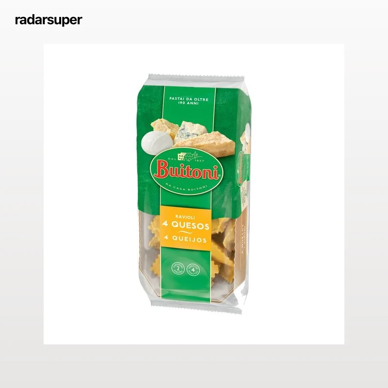 BUITONI Raviolis de pasta fresca, rellenos de una exquisita mezcla 4 quesos BUITONI 230 g.