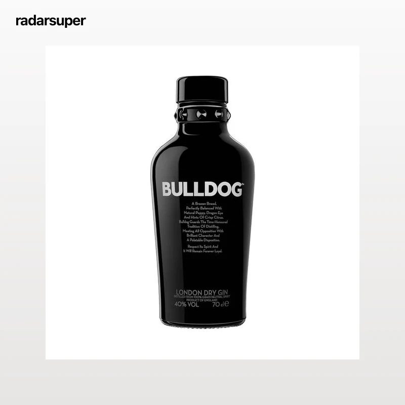 BULLDOG Ginebra inglesa tipo London dry gin botella 70 cl.