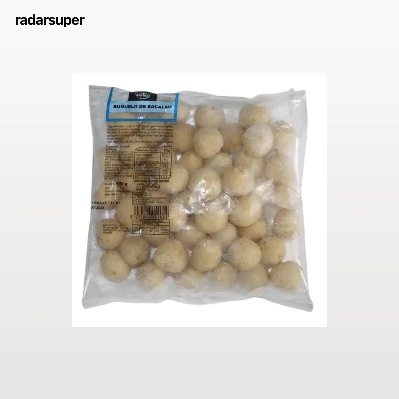Buñuelos de bacalao congelados Carrefour El Mercado 400 g