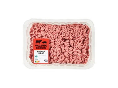 Burger meat de cerdo y vacuno