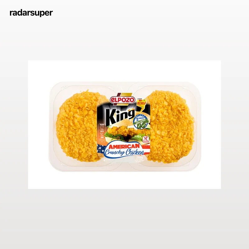 Burger meat crispy chicken american style ElPozo pack 2 de 120g