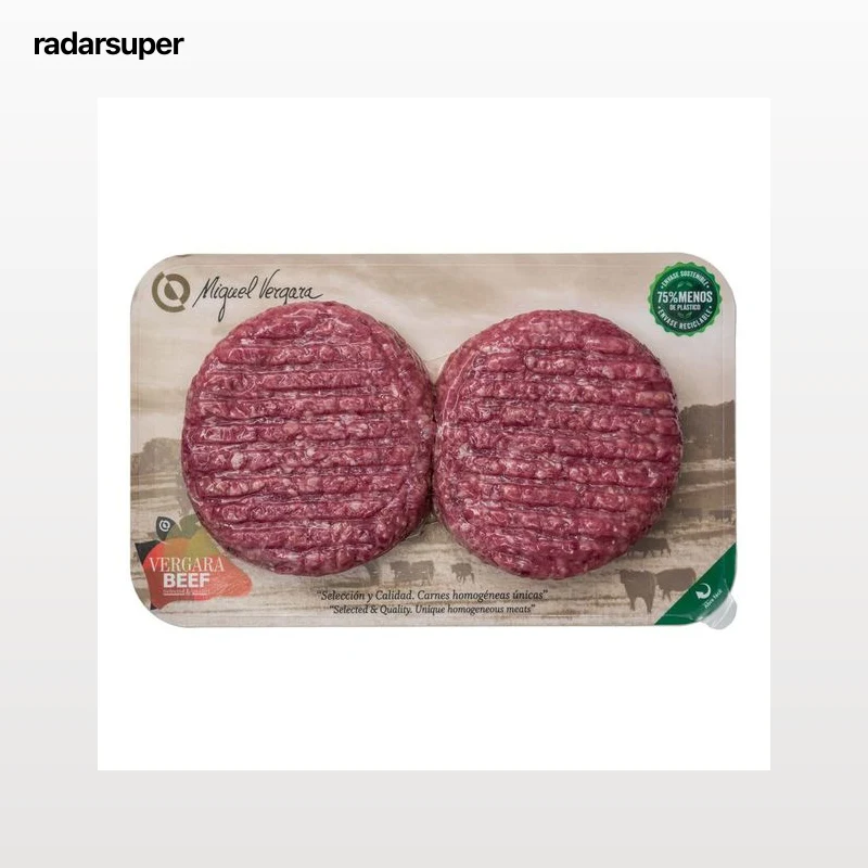 Burger meat de ternera 1/2 libra Miguel Vergara 2 uds